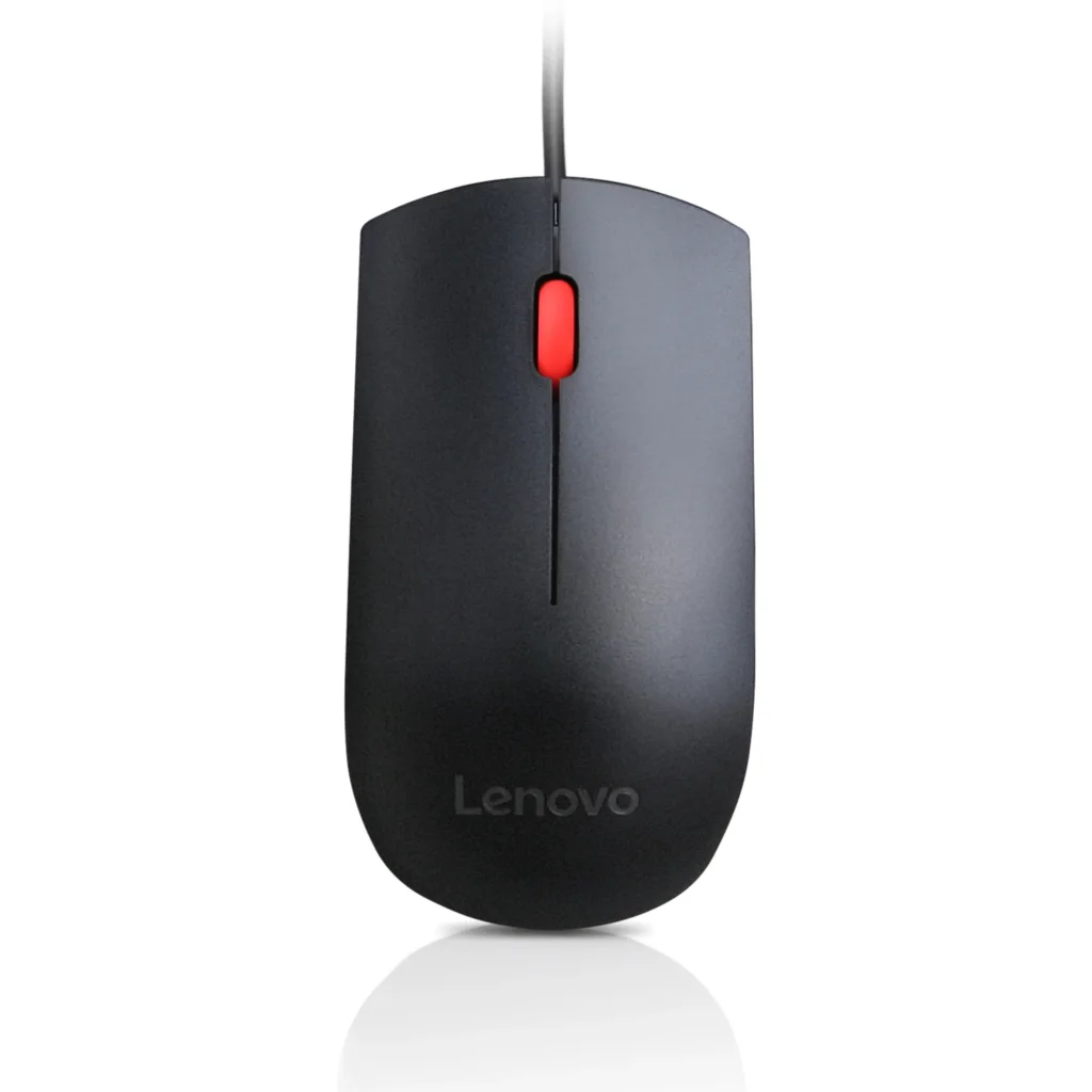 Imagen 1 de Mouse Alámbrico Lenovo Essential, Optico 1600DPI 3 Botones USB / SIN CAJA