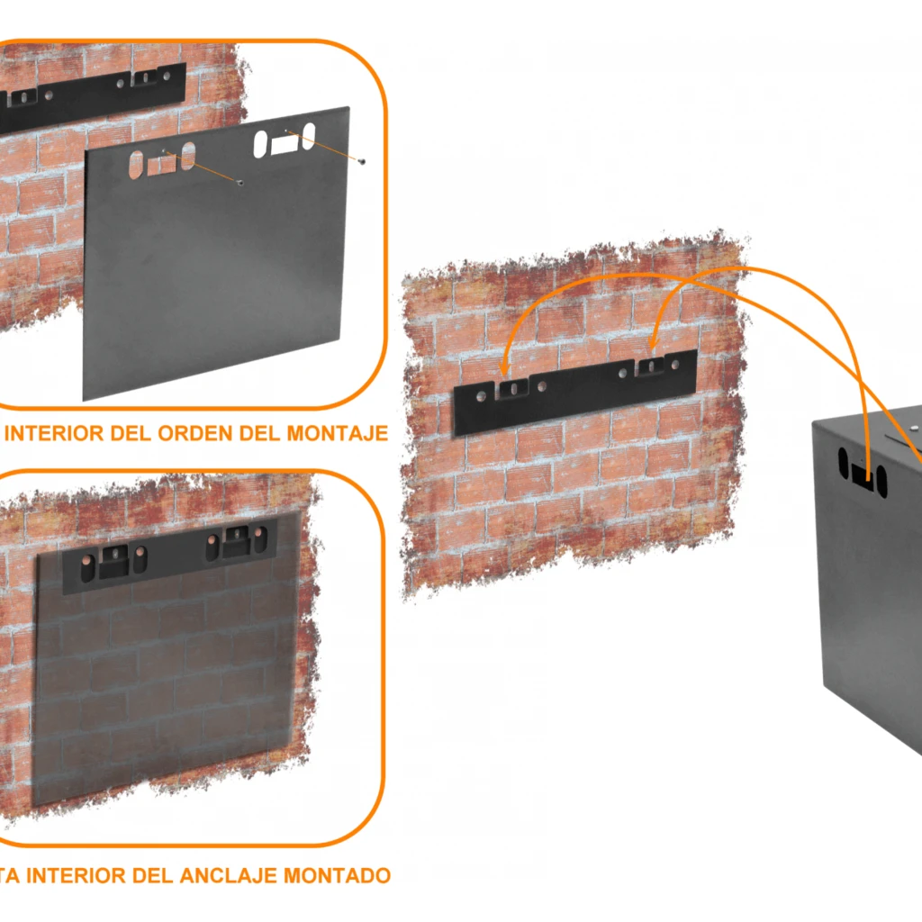 Imagen 1 de LINKMADE 45CM 5U GABINETE RACK PARED NEGRO
