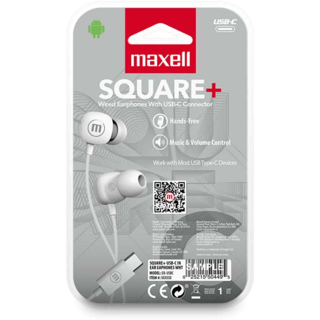 Imagen 3 de Audifonos USB-C Maxell EB-USBC WHISQUAR