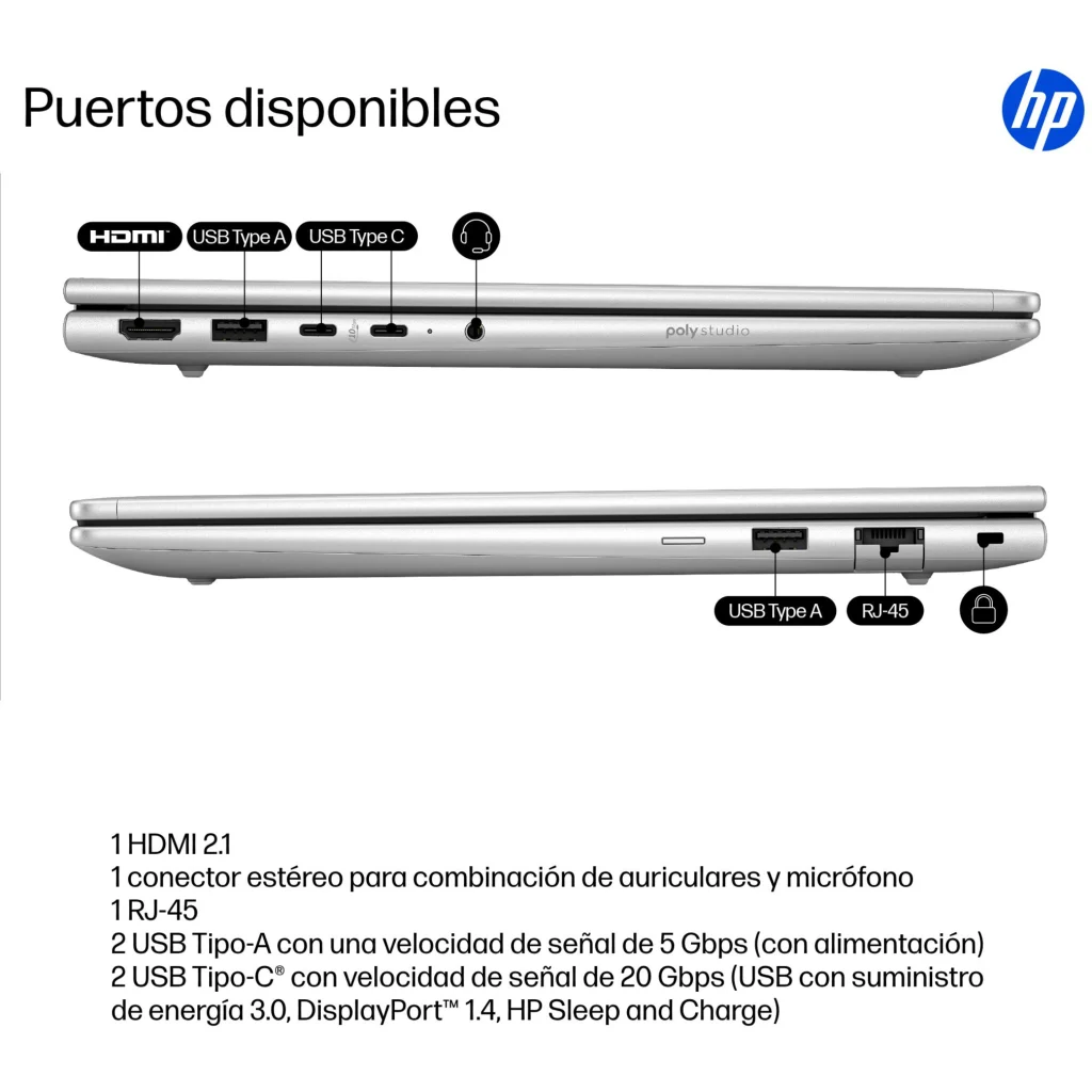 Imagen 2 de Notebook HP ProBook 4 G1i Ultra 7 255U RAM 16GB SSD 512GB 14" W11P