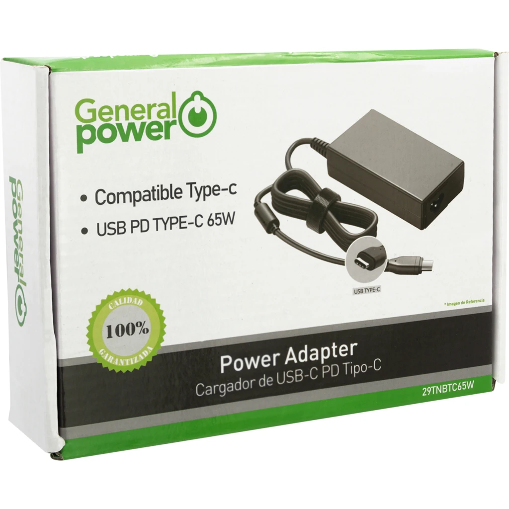 CARGADOR NOTEBOOK TIPO C PD 65W UNIV.