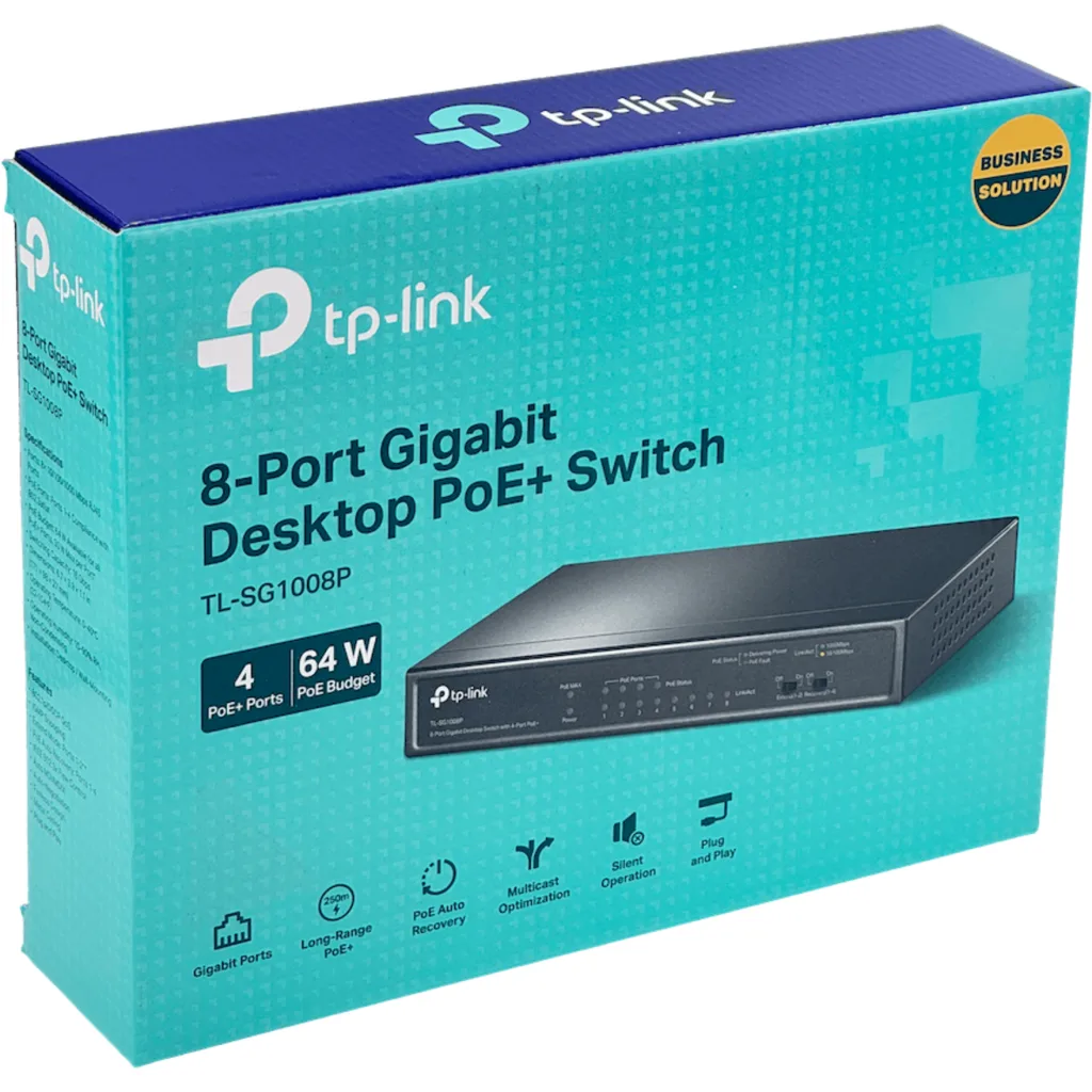 Imagen 5 de Switch TP-Link de 8 Puertos Gigabit con 4 Puertos PoE
