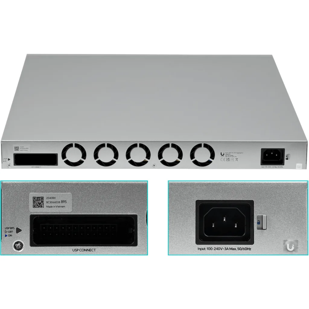 Imagen 4 de UBIQUITI 32-SFP28-25G USP 1600Gbps 1.6Tbps Rack-1U Switch L3 req-Unifi