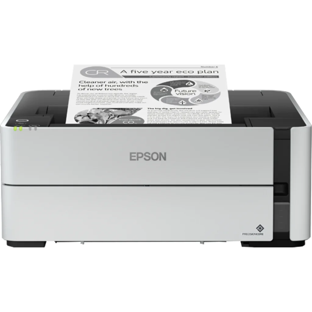 Impresora Epson EcoTank M1180 Monocromática Inyección de Tinta USB WIFI Ethernet