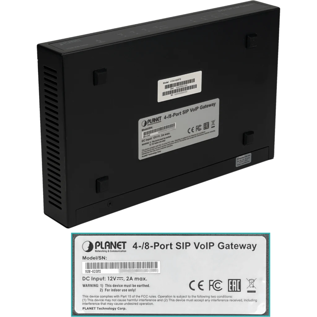 Imagen 6 de PLANET Router VoIP 8-FXS-RJ11-H 3-100 1-WAN genera 8linea telef analog