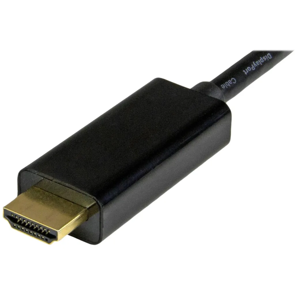Imagen 2 de Cable Adaptador Mini DisplayPort a HDMI, Ultra HD 4K 2 mt Color Negro Pasivo