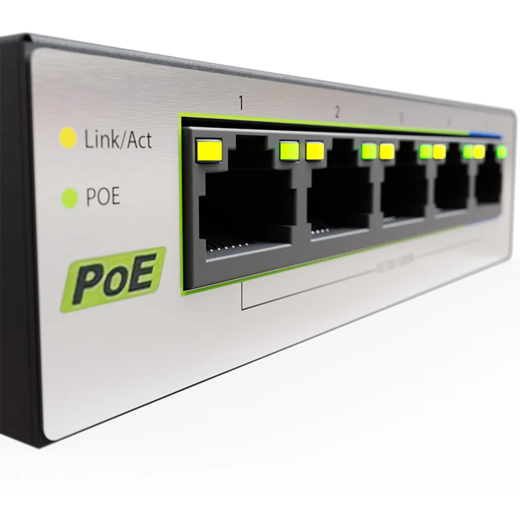 Imagen 2 de Switch Gigabit Nexxt Vertex V900P 9 Puertos PoE+, Escritorio, 120W 10/100/1000Mb