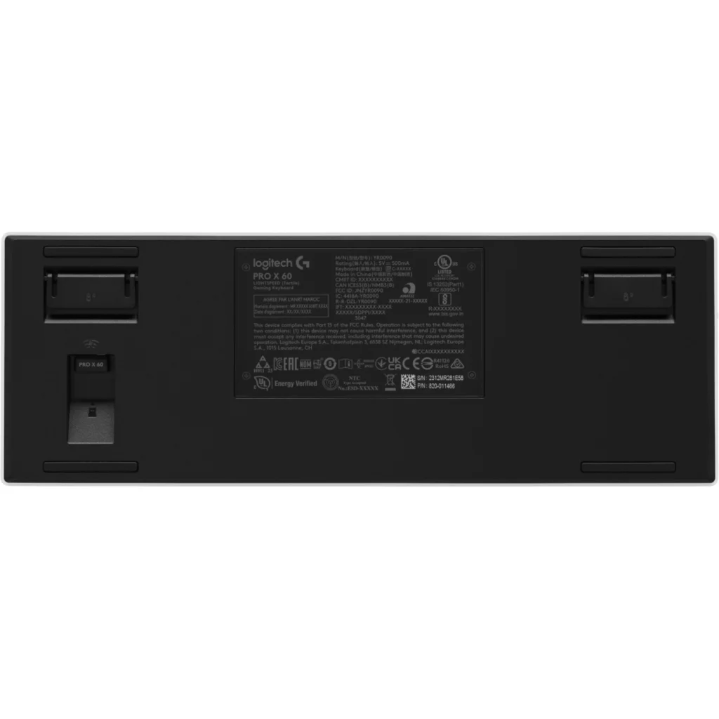 Imagen 6 de Teclado Gamer Inalámbrico Logitech PRO X60 Inglés Switch Táctil RGB Blanco