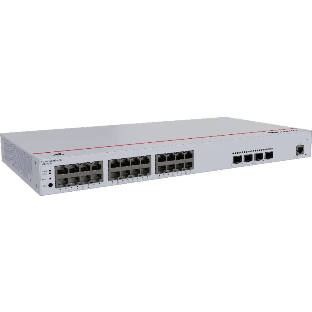 Imagen 2 de S220-24P4X. Switch Huawei eKit 24 puertos PoE 10/100/1000Base-T 4 Puertos 10GE SFP+ 400W de potencia capacidad de conmutación de 128 Gbit/s capacidad de reenvió de paquetes de 95 Mpps