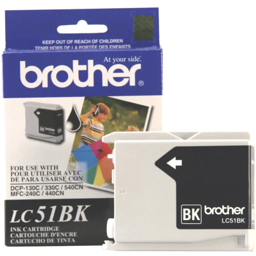 CARTRIDGE LC51BK INKJET MFC-240C BLACK DCP-130C