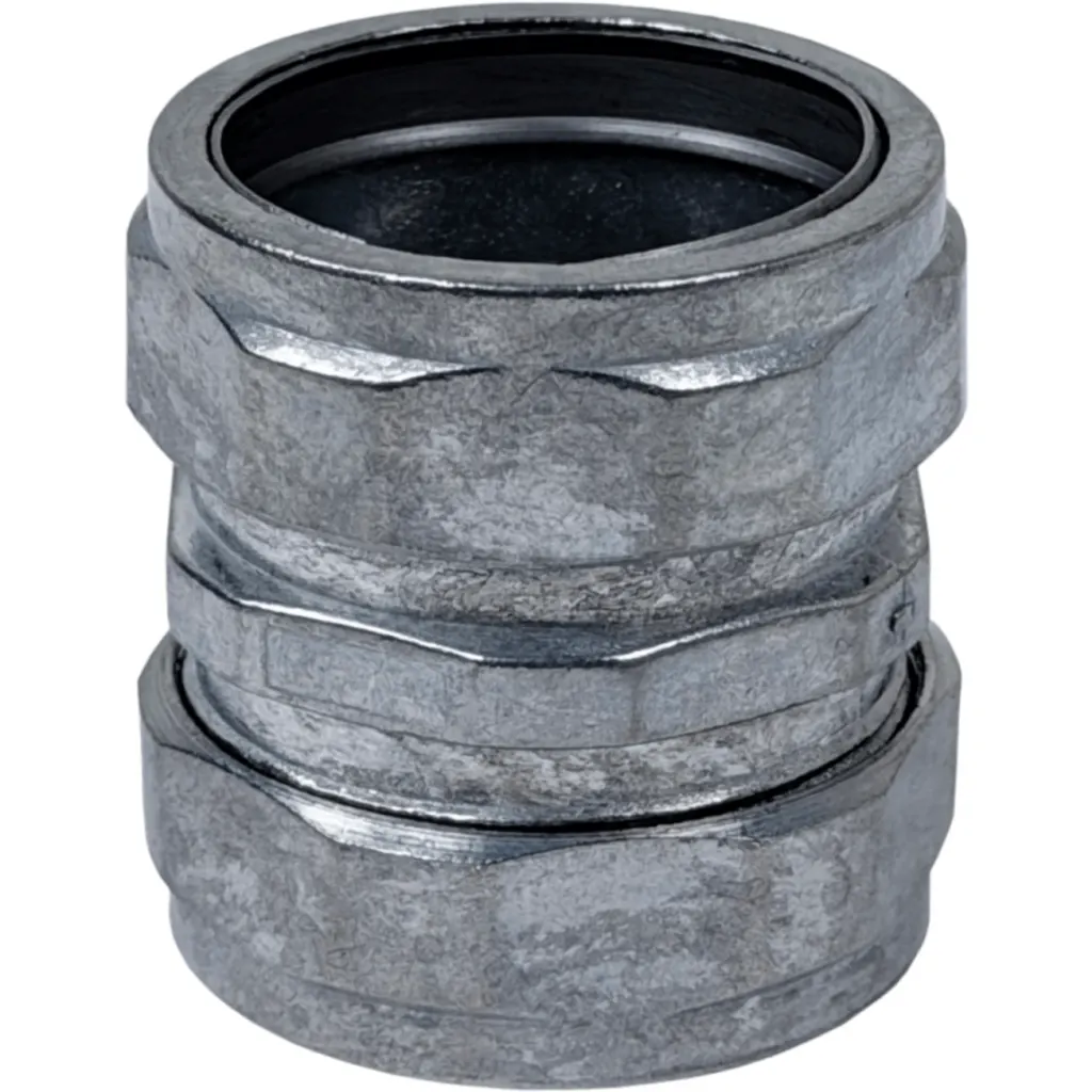 Imagen 1 de 32mm Copla de Compresion Acero Galvanizado para Conduit EMT 32,0mm