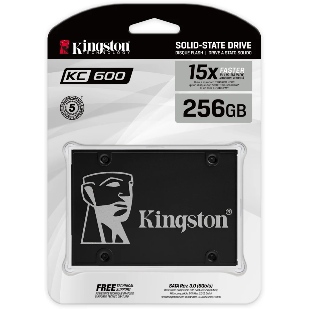 Imagen 3 de Unidad SSD Kingston SKC600 256GB 2.5" SATA 3 6GB/s Lec 550MB/s Esc 500MB/s