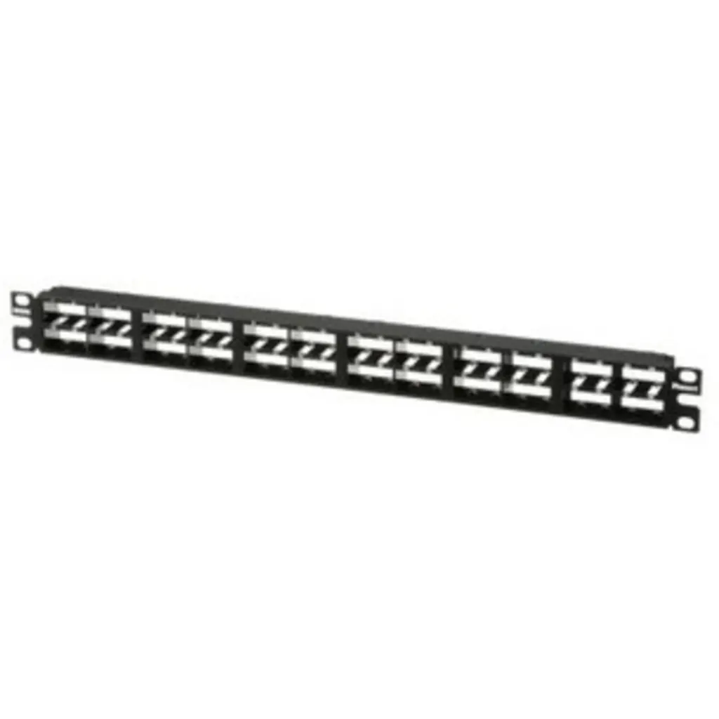 Imagen 1 de Panduit MINI-COM High Density Modular Patch panel - black - 1U - 19/23 - 48 port
