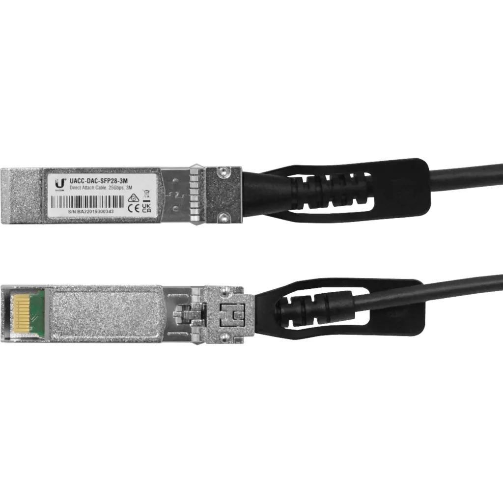 Imagen 1 de UBIQUITI 3mt SFP28-25Gbps Cable Directo Cobre UACC-DAC-SFP28-3M