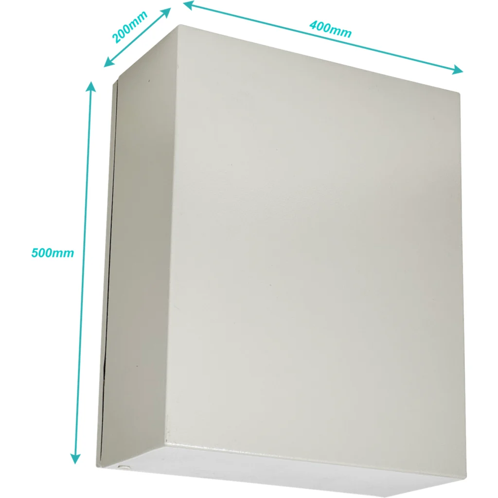 Imagen 3 de 500x400x200mm 1-chapa inc-Llave Caja Metalica IP66 Beige