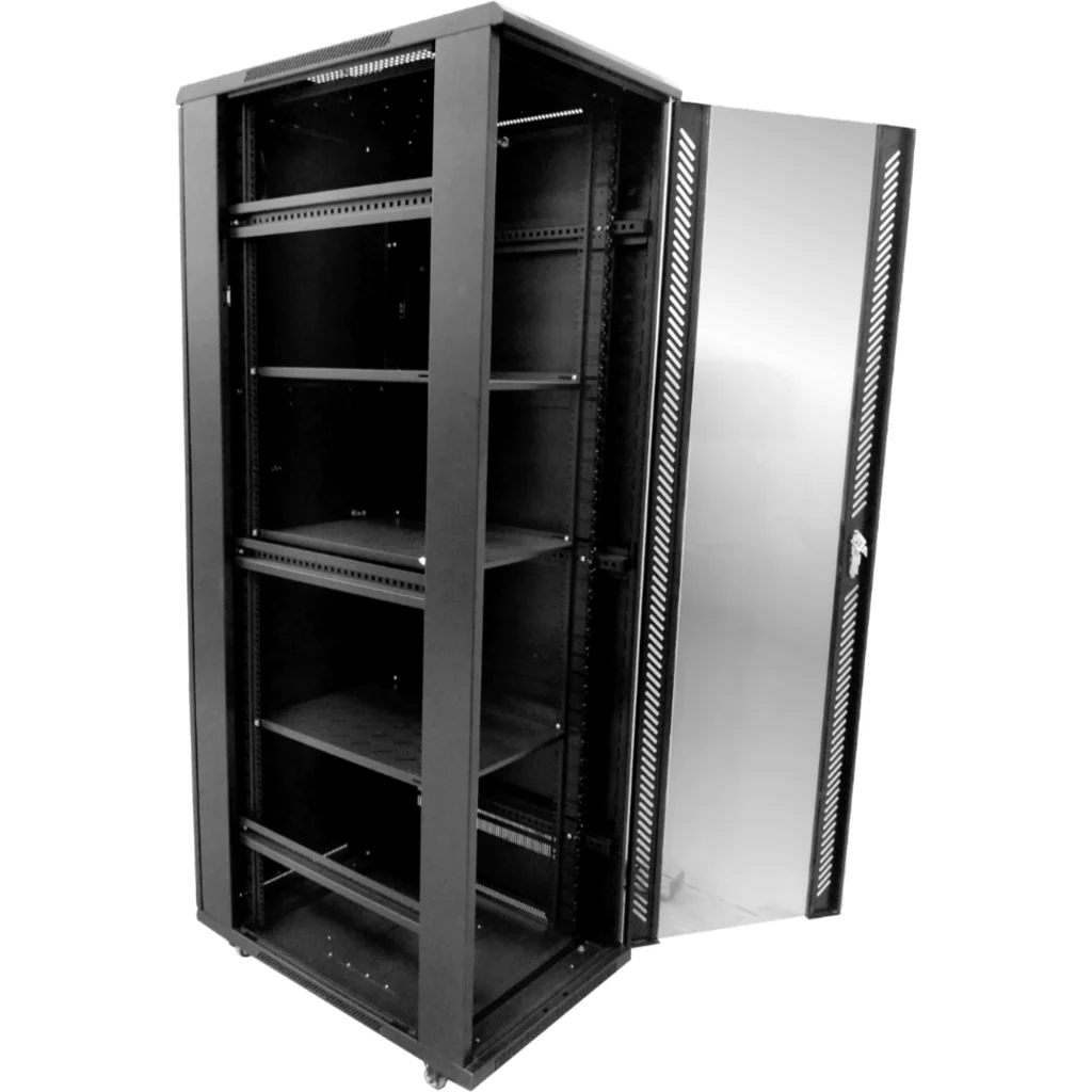 Imagen 2 de Rack con Puerta de Vidrio 42U 900mm 90cm-Fondo Rack Ventiladores-PDU-Bandejas