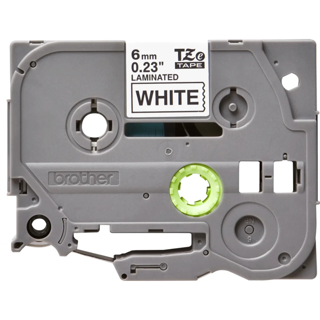 Imagen 2 de CINTA BROTHER TZE-211 6mm Black on white tape