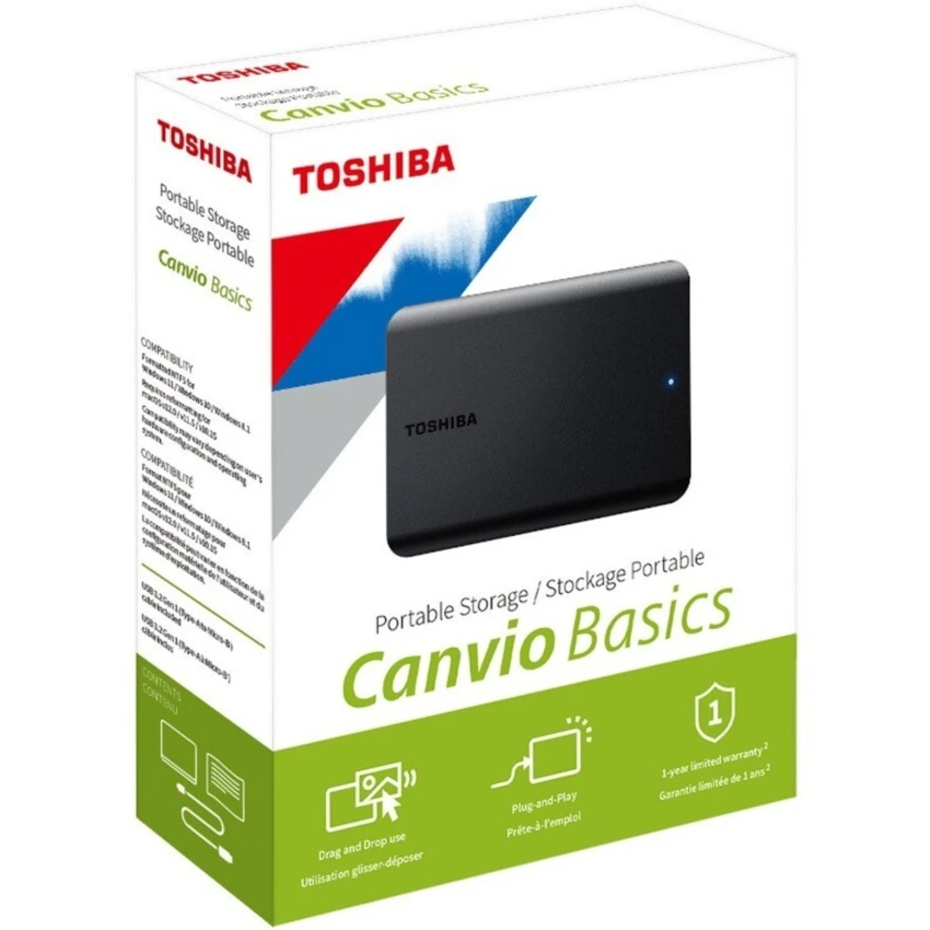 Imagen 3 de Disco Duro Externo Toshiba Canvio Basics 4TB 2.5" 5400RPM USB3.0 Color Negro
