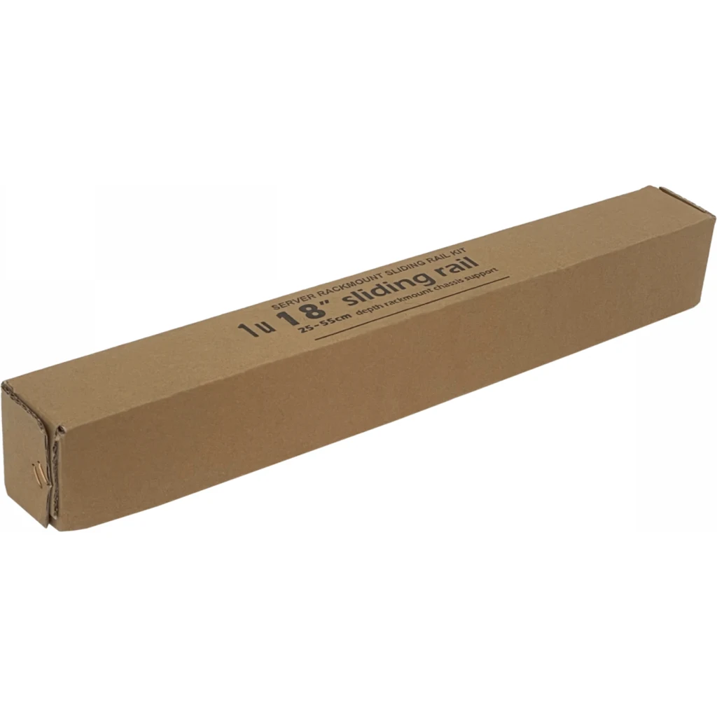 Imagen 3 de 1U Fondo-490-750mm Riel de Rack deslizable-450mm Soporta-30Kg