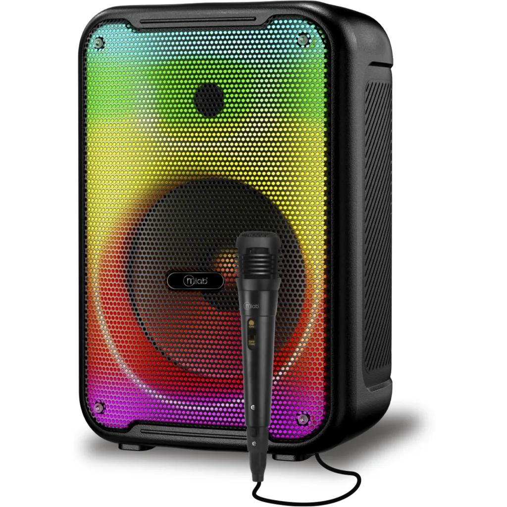 MLAB PARLANTE FLAMING LIGHTFLOW 8" MICROFONO CABLE
