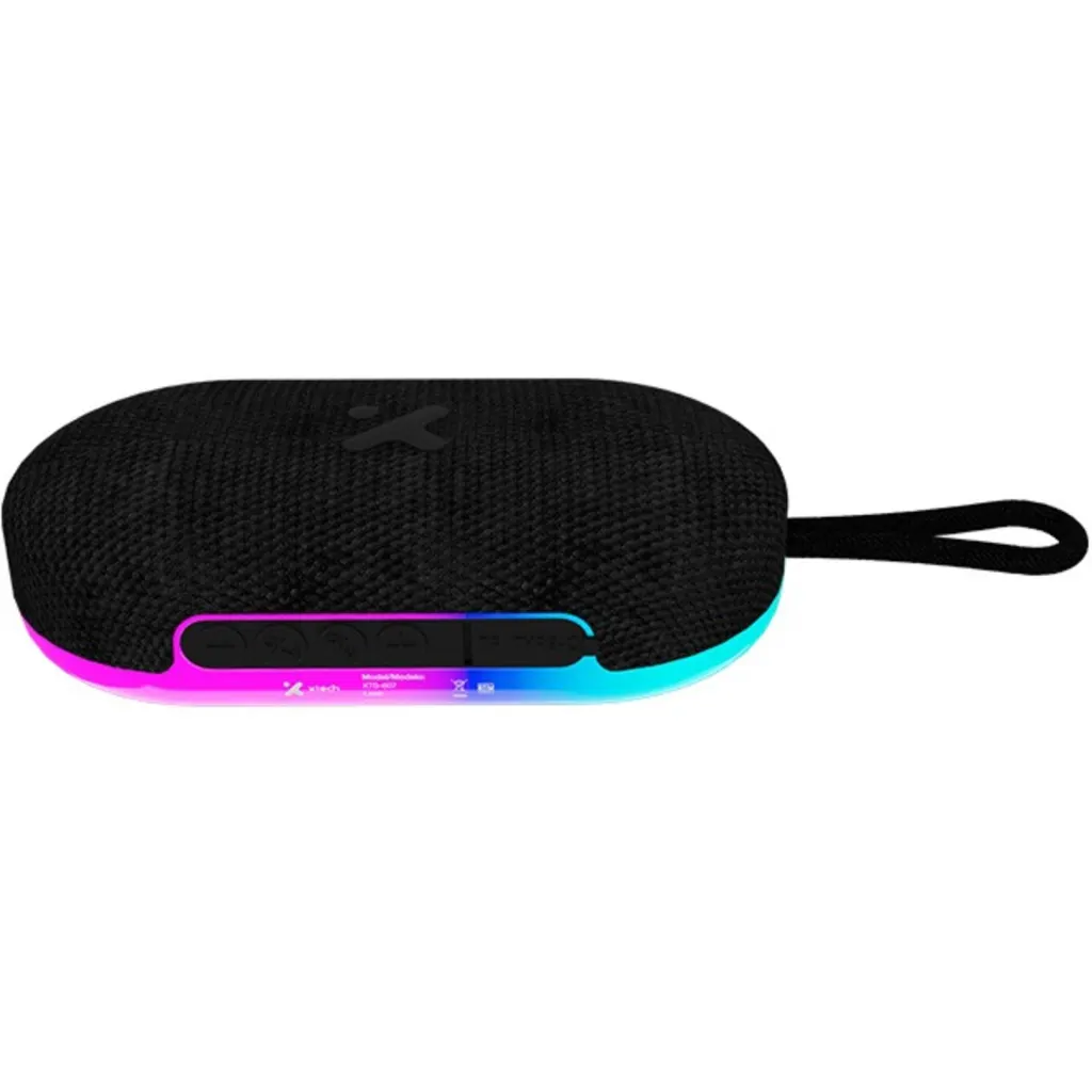 Xtech - Speaker - black with LED lights and magnetic base - BT 5W TWS XTS-607