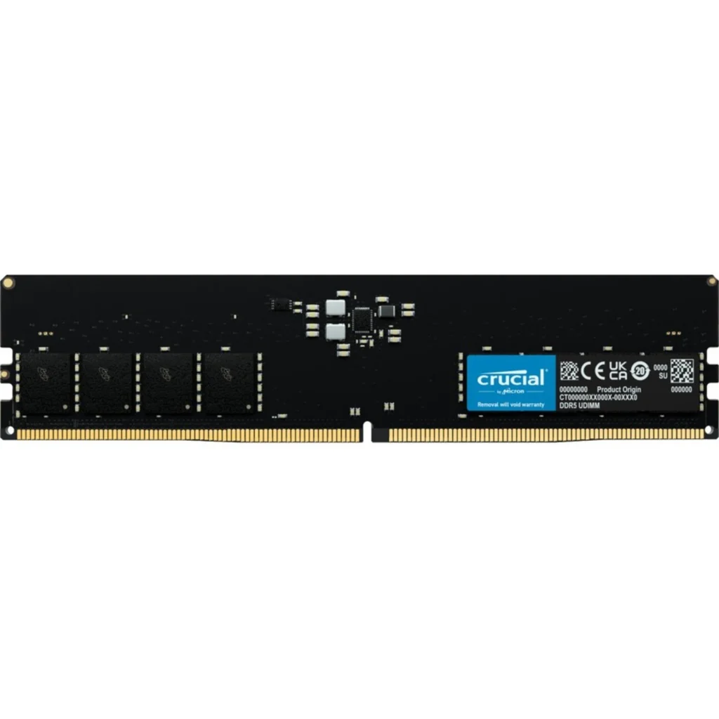 Memoria RAM 16GB DDR5 5600MHz DIMM CL46 Non-ECC 1.1v 288p - Crucial