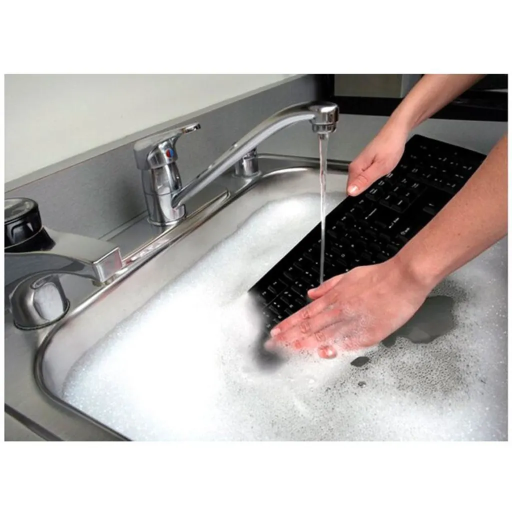 Imagen 4 de Teclado Alámbrico Kensington Pro Fit Lavable Interfaz USB Color Negro 