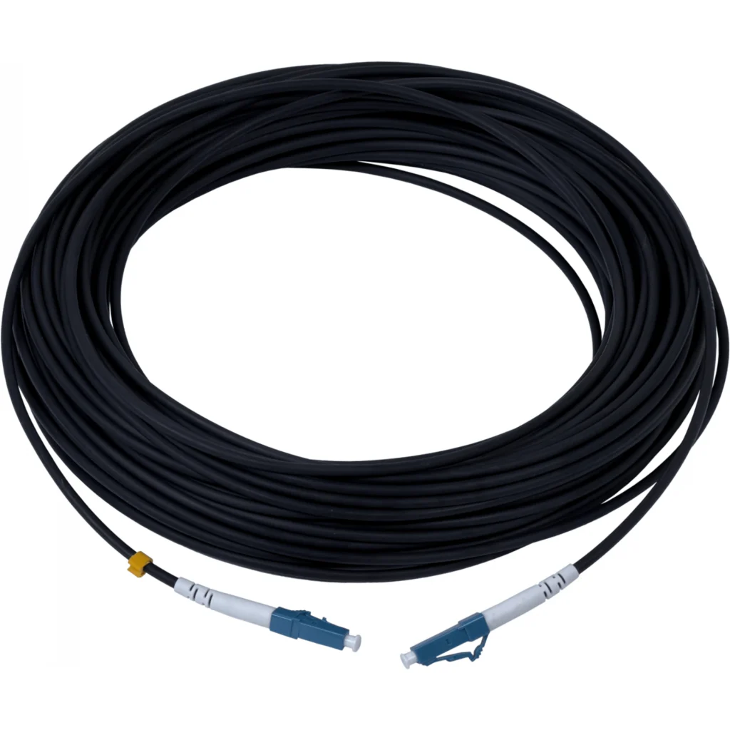 Imagen 1 de 25mt 1-Fibra LC-LC MonoModo G657A2 SM Jumper Cable Exterior 3mm GJYFJH