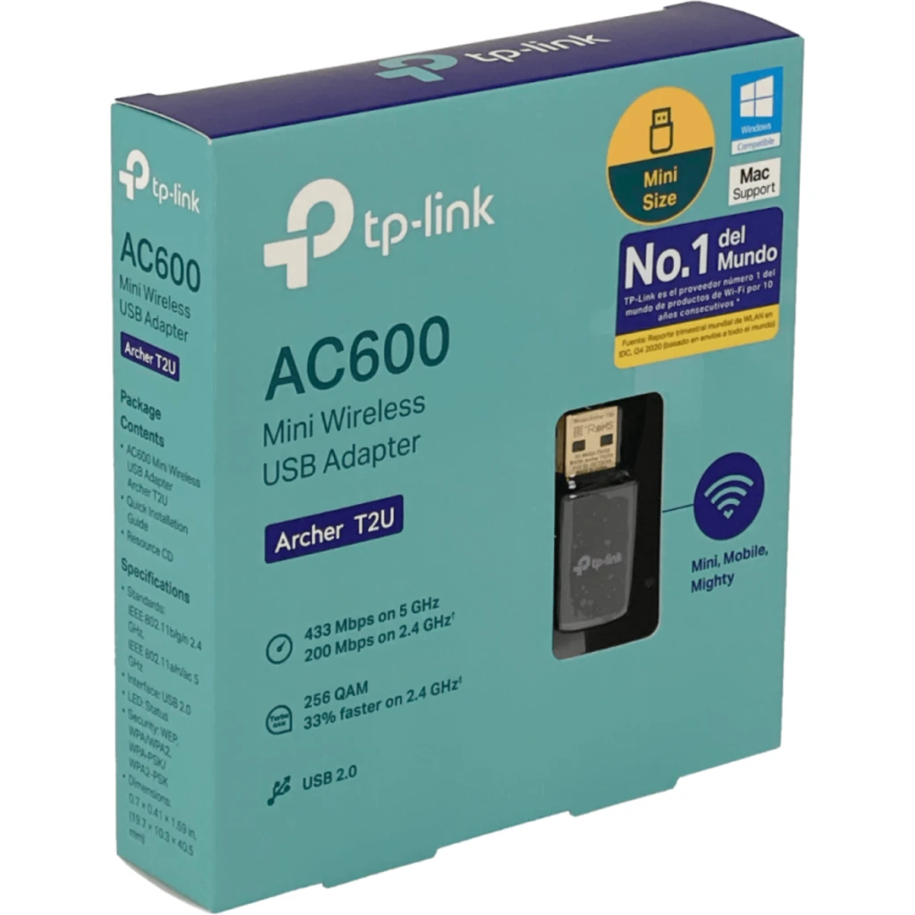 Imagen 1 de TP-LINK 433mbps-5GHz 150mbps-2,4GHz AC600 802.11ac USB2.0 WiFi