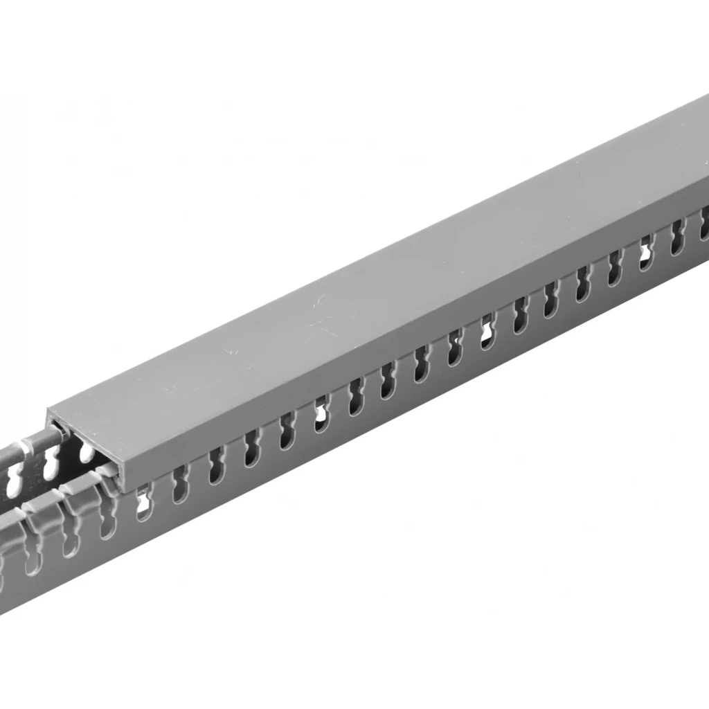 Imagen 2 de Canaleta Ranurada 2mt x 25x25mm Gris para Tablero Electrico