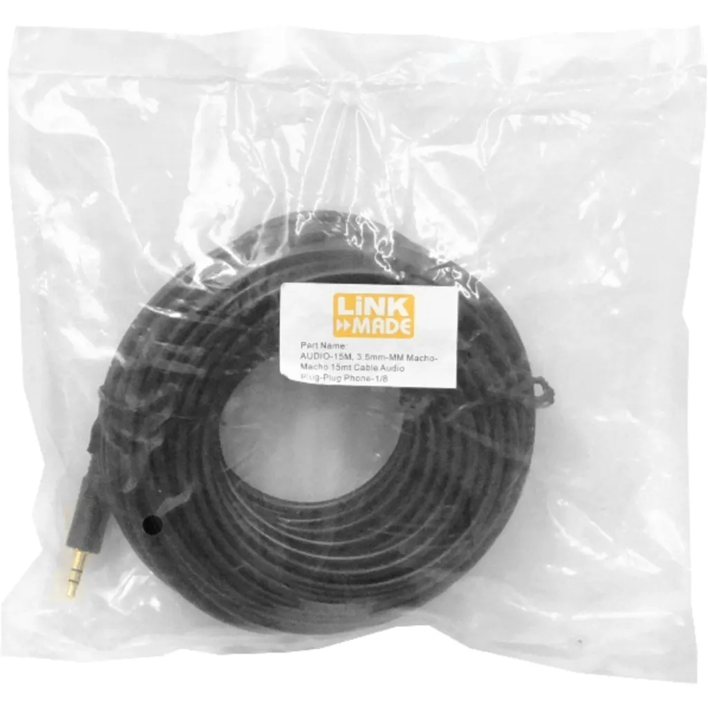 3,5mm-MM Macho-Macho 15mt Cable Audio Plug-Plug Phone-1/8
