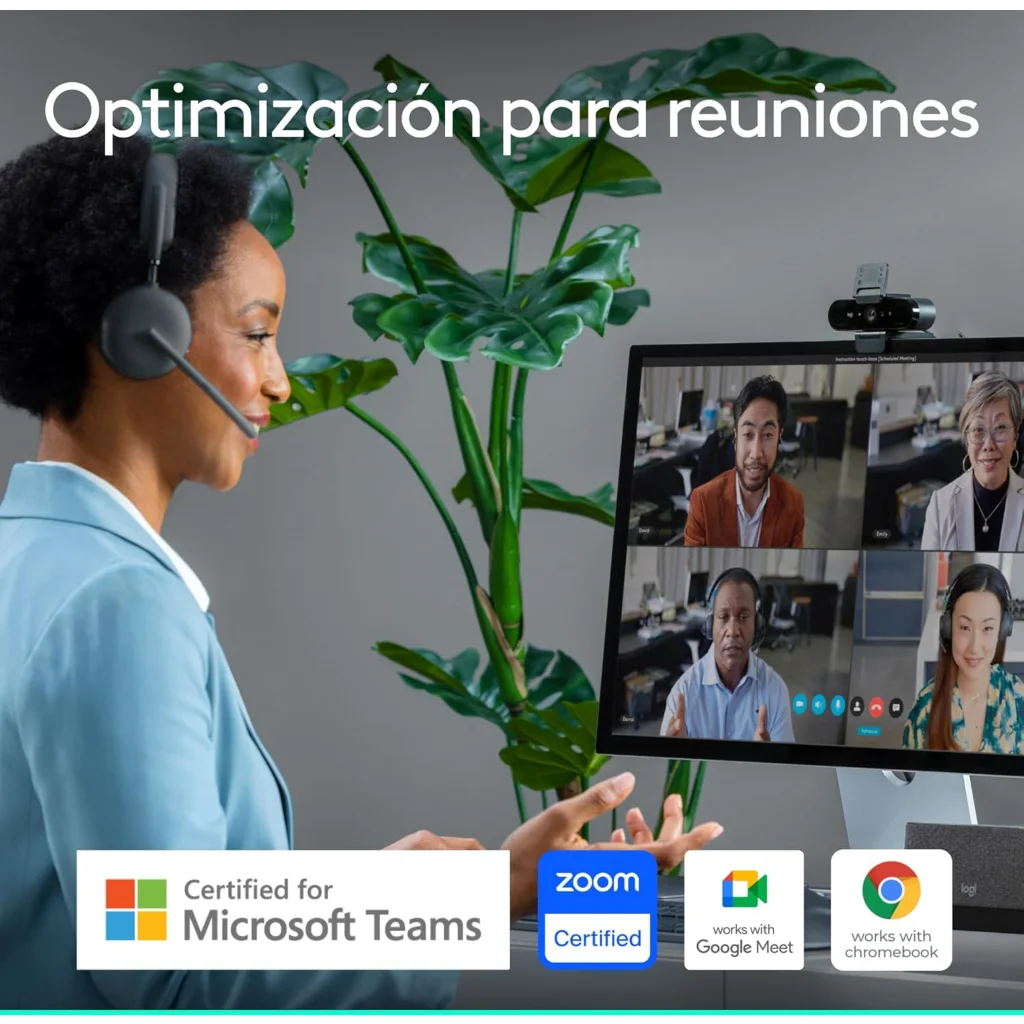 Imagen 7 de Cámara Video Conferencia Logitech Brio 4K Zoom digital: 5x Conect. USB-A o USB-C