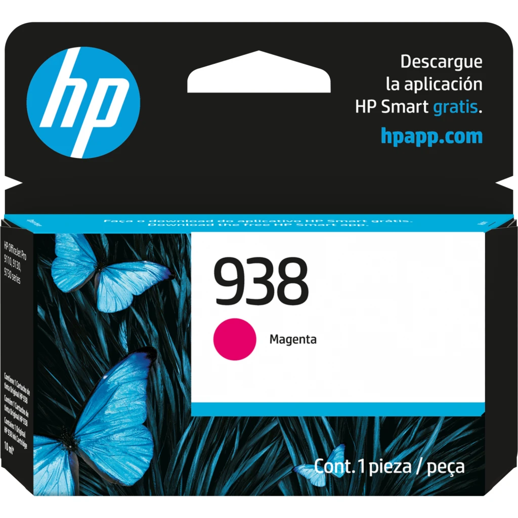 Cartridge HP 938 MAGENTA para OJ Pro 9110/9130/9720/9730, 800 Páginas 10ml