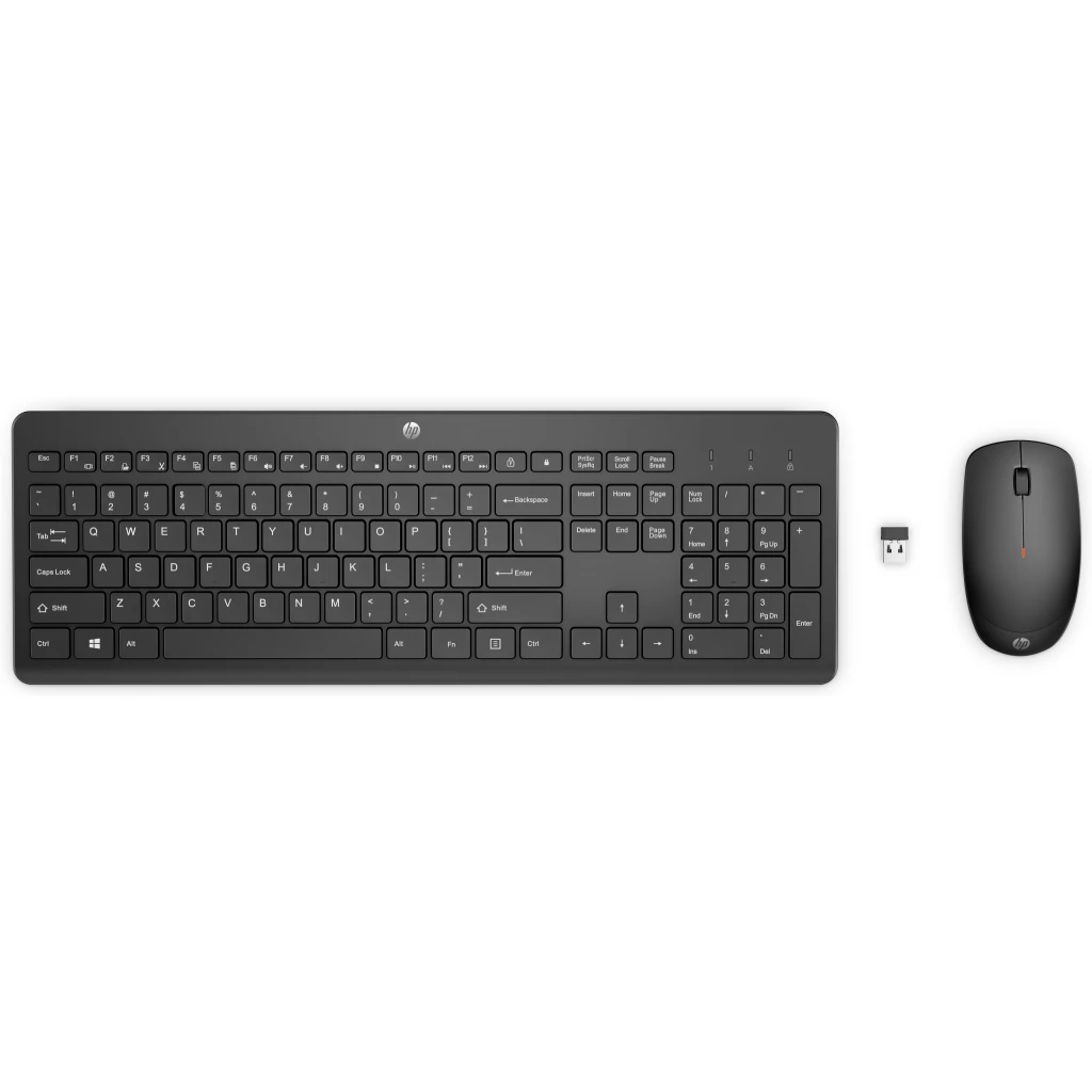 Kit Teclado Mouse Inalámbrico HP 230 Teclado en Español USB-A Color Negro