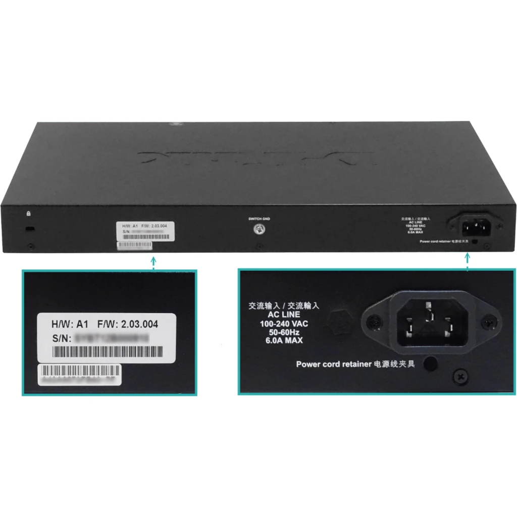 Imagen 3 de Switch Smart D-Link DGS-1250-28XMP, 24 Puertos 10/100/1000 Mbps PoE + 4 P