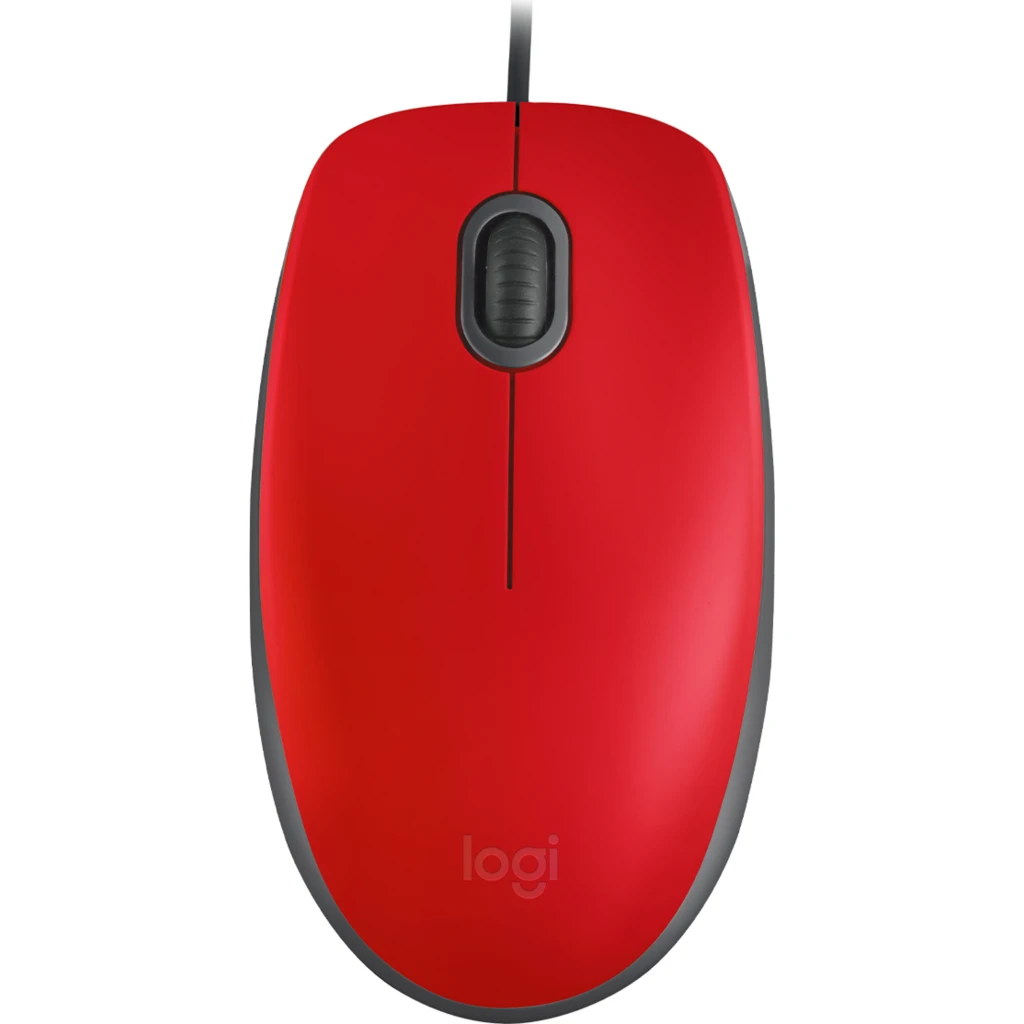 Mouse Logitech M110 Silent Conectividad Alámbrica Óptico 1000 dpi Color Rojo