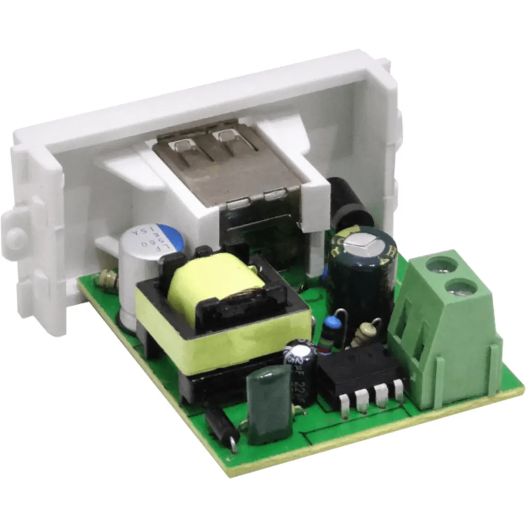 Imagen 1 de Modulo 2-USB-AH 5V 2,0A 2000mA 10W 100-240VAC p/Multimedia FQ1-FQ2-FQ3