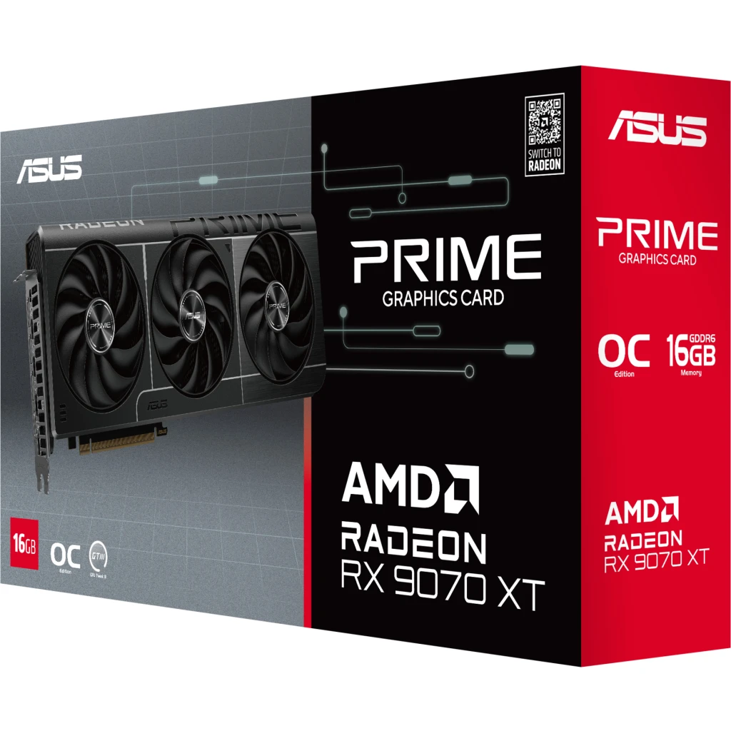 Imagen 11 de Tarjeta de Video Asus Prime RX9070 XT O16G 16GB GDDR6 1*HDMI 3*DP 2.5 Slot