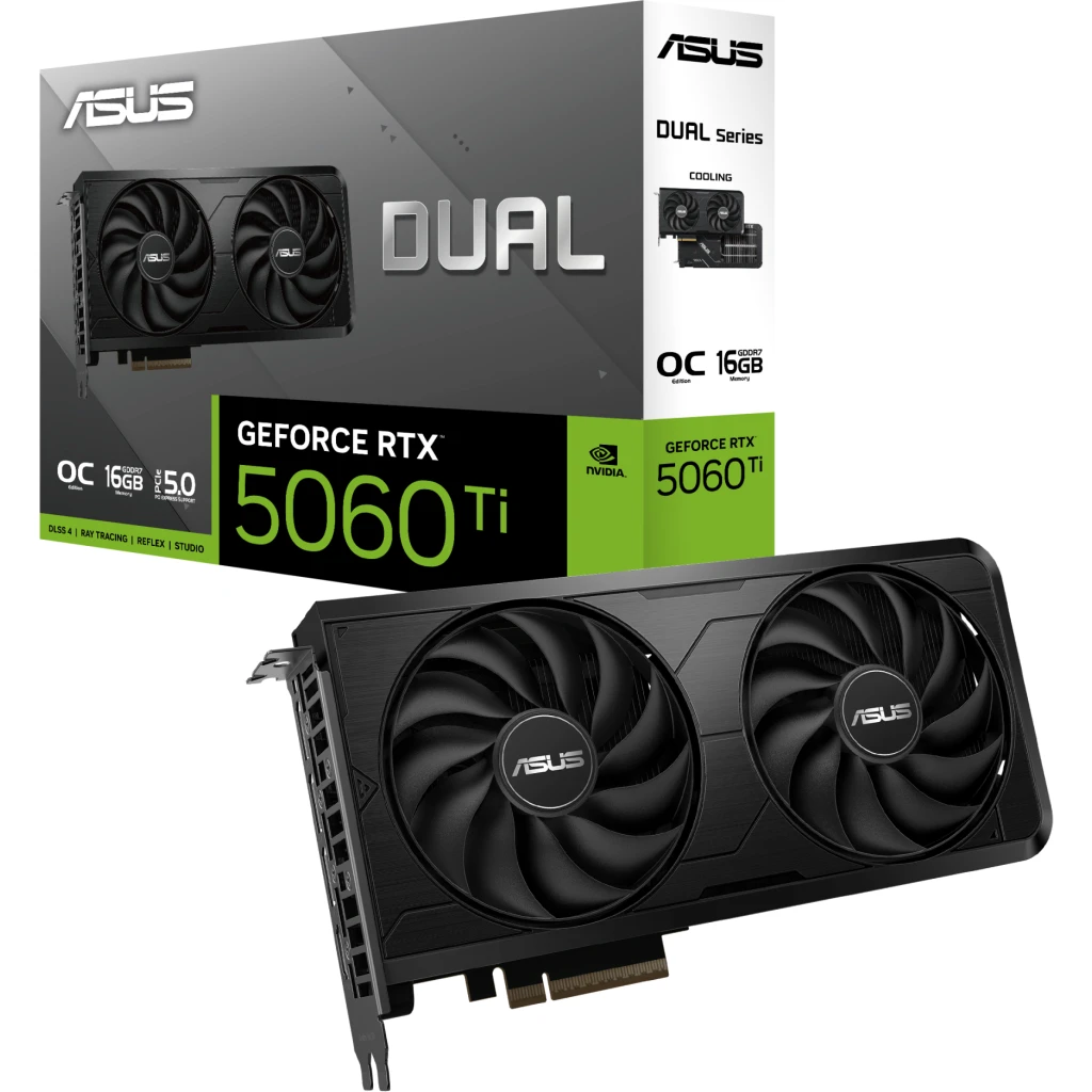 Imagen 12 de Tarjeta de Video Asus Dual Foce RTX-5060Ti Evo OC 16GB GDDR7 HDMI DP 2.1 Slot