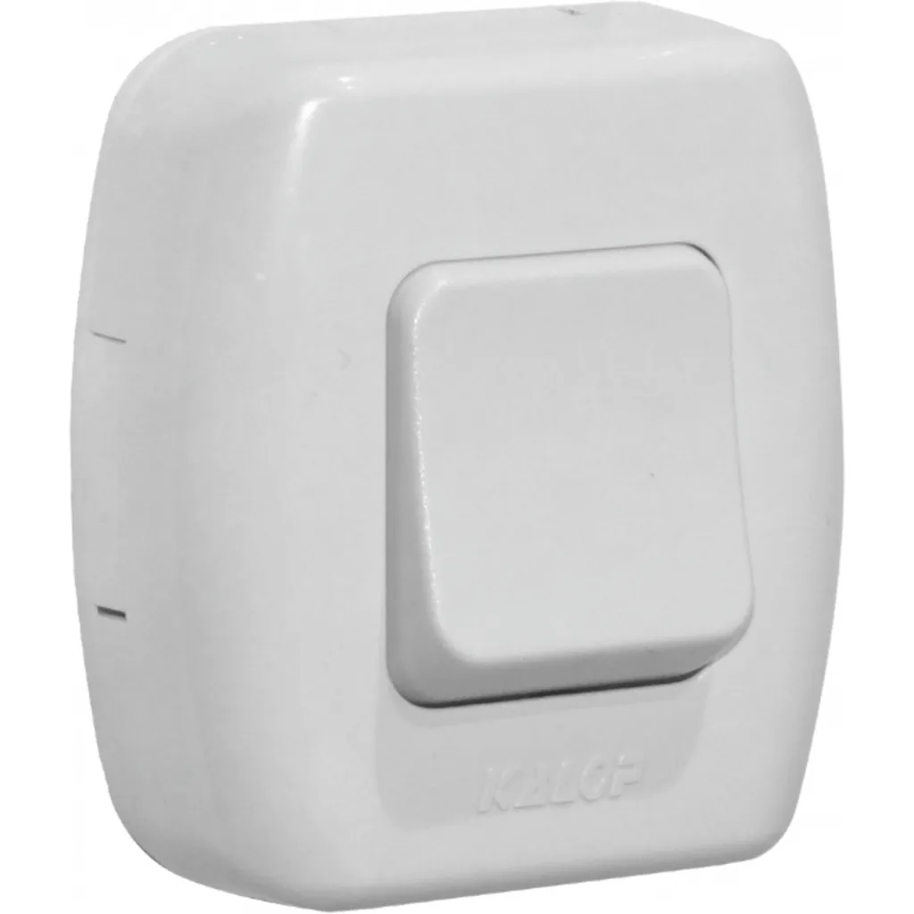 Imagen 1 de KALOP 9/24 Boton Switch Sobrepuesto Blanco Tekna KS39658