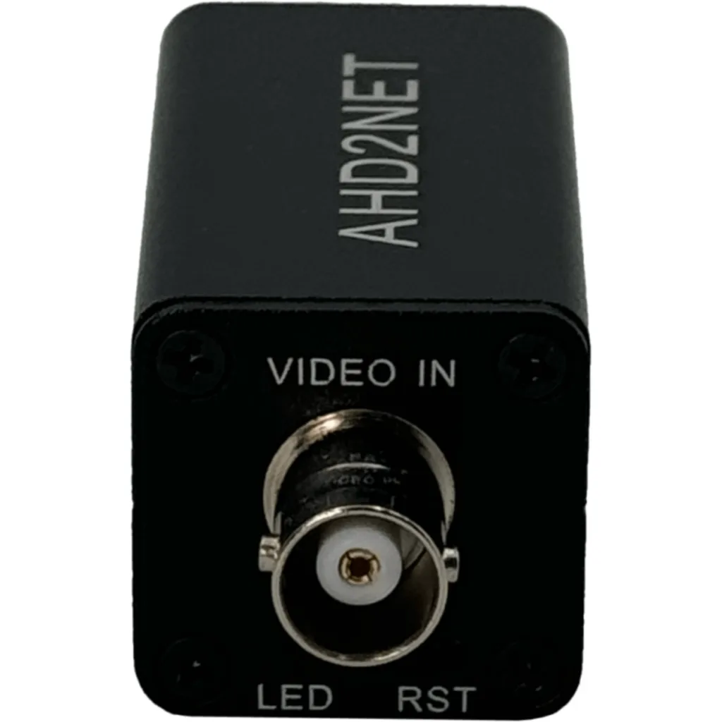 Conversor Video Analogo a IP BNC-M-in RJ45-H-out 2MP 10/100 req/12Vdc
