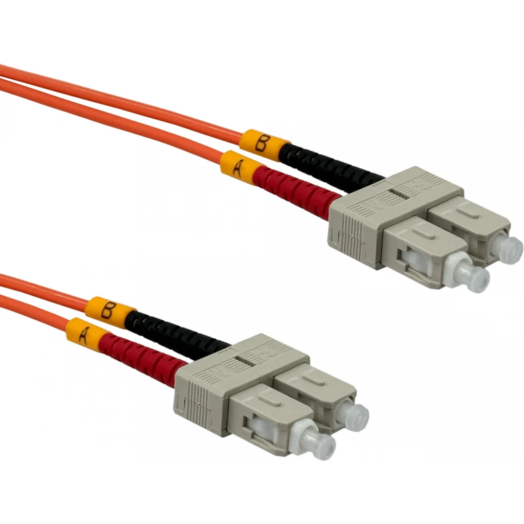 Imagen 2 de 2mt SC-SC OM1 MultiModo MM Duplex Jumper Fibra 62.5/125um 3mm LSZH