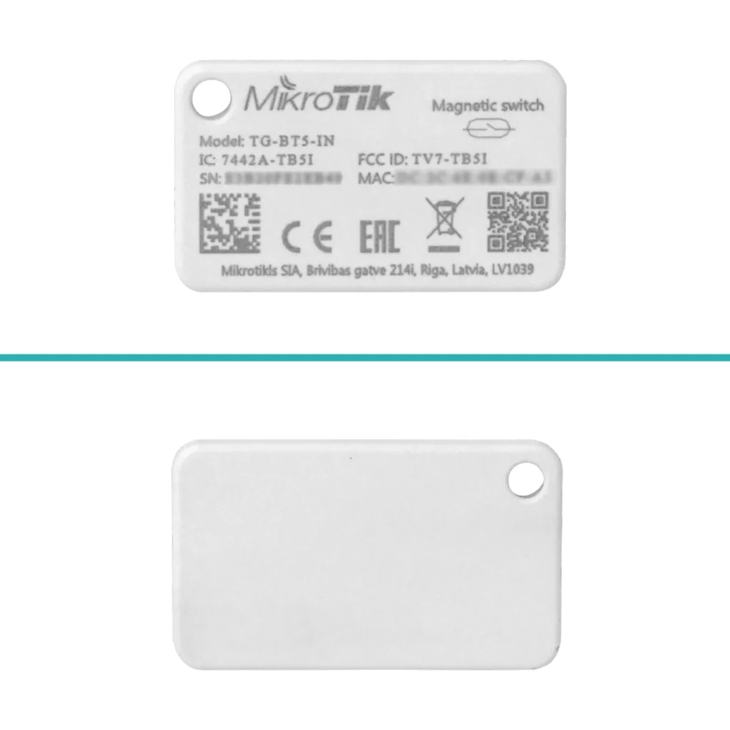 MIKROTIK 220mAh interior IP54 352kb Tag Bluetooth5.2 p/BLE iBeacon