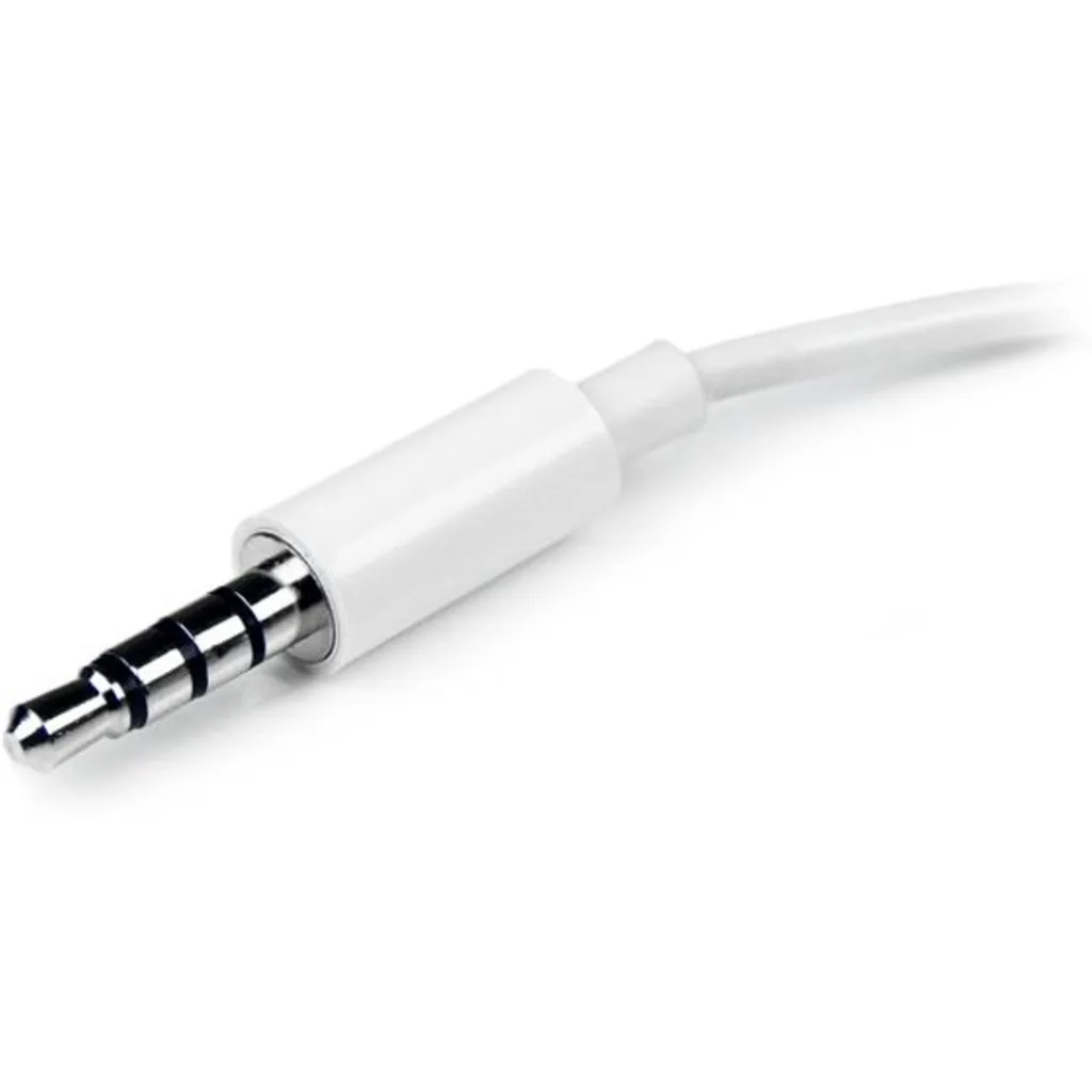 Imagen 3 de Adaptador de Audio StarTech Mini Jack 4 pin Macho a 2x 3 pin Hembra Jack/Mic