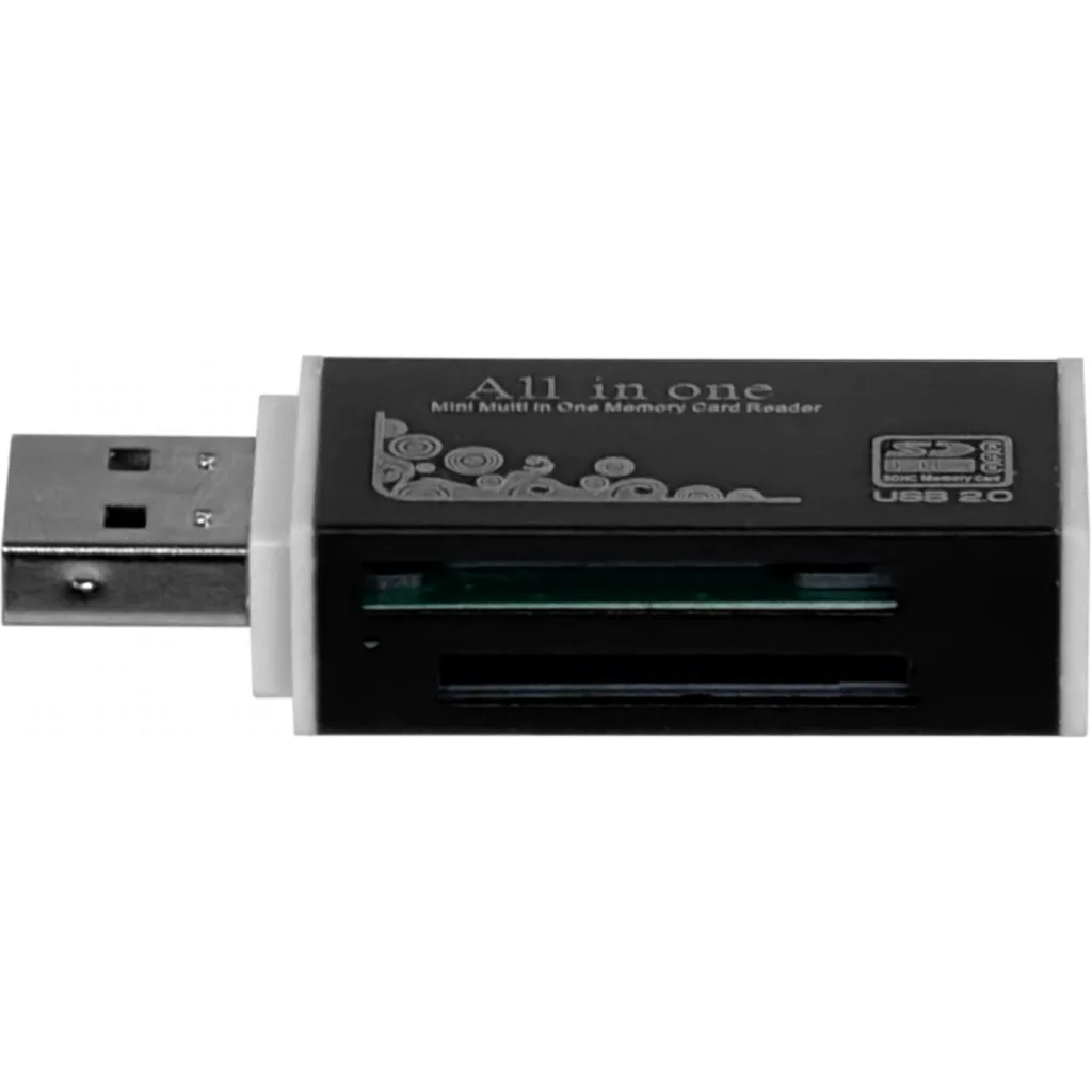 Imagen 1 de Lector USB2.0 A-M Todo-en-1 SD mSD CF MS CF MMC TF M2 M5-Duo 480mbps