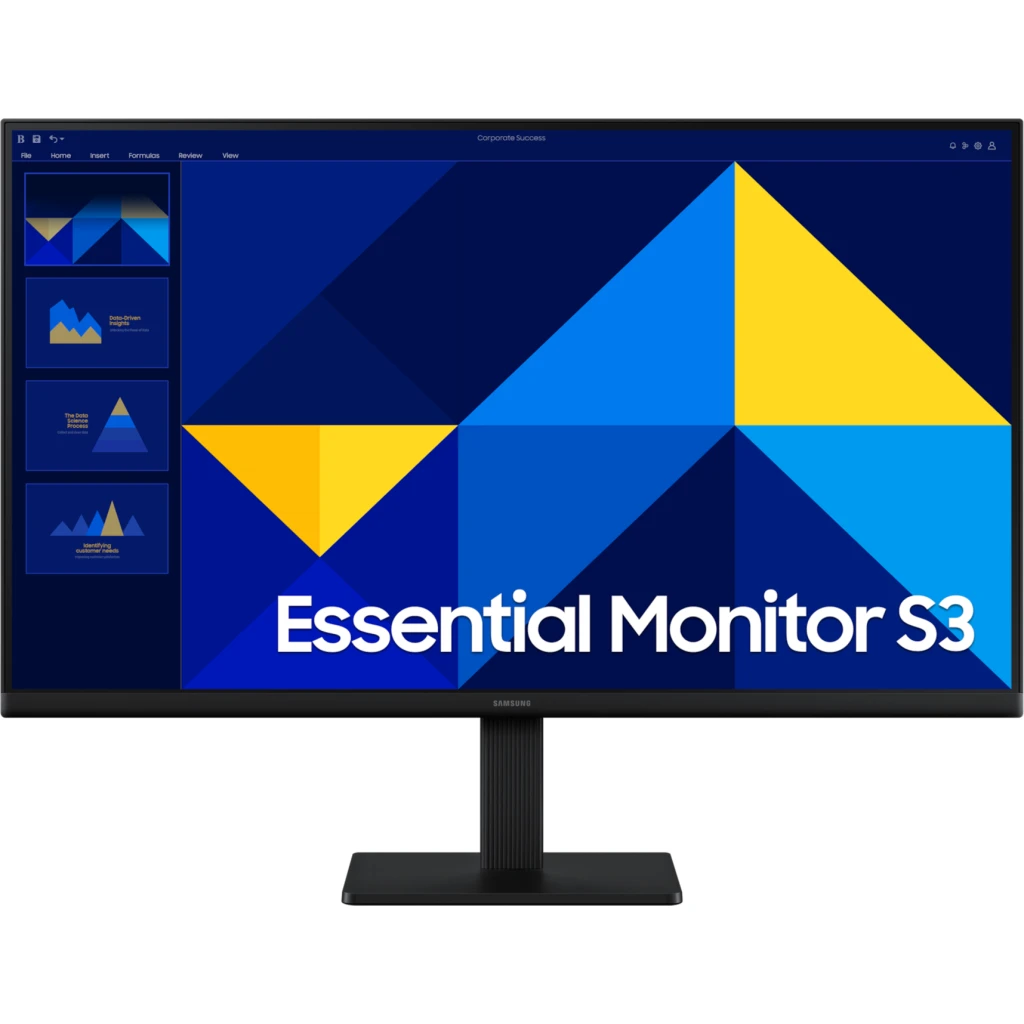 Imagen 2 de Monitor Samsung Essential S3 S30GD 27" FHD 1920*1080 IPS HDMI VGA 100Hz