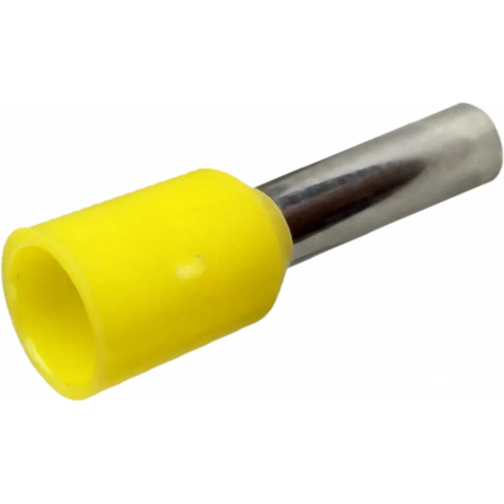 Imagen 1 de Amarillo 2,5mm2 8/15mm 100-unids AWG14 Ferrules Terminal Aislado Crimp