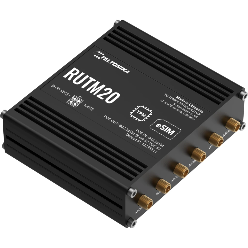 Imagen 1 de RUTM20 es un router 5G global ultracompacto disenado para soluciones de IoT e II