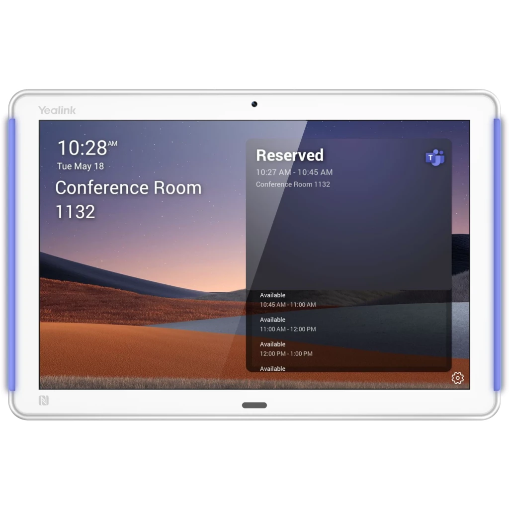 Imagen 1 de Panel de agendamiento de reuniones Teams con pantalla color de 10,1"