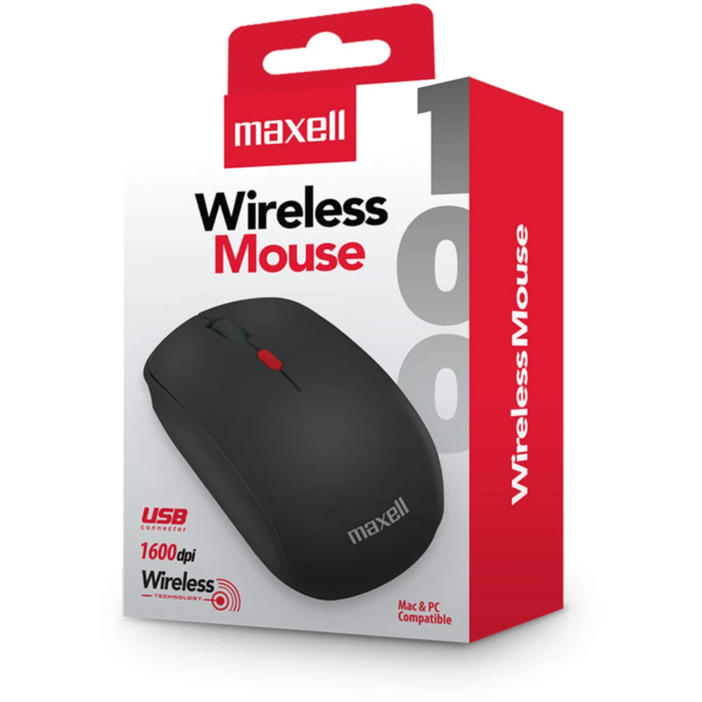 Imagen 2 de Mouse inalambrico Maxell MOWL-100 BLACK